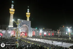 آئین خطبه&zwnj;خوانی شب شهادت امام حسین (ع) در حرم مطهر رضوی