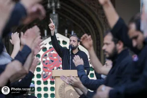اجتماع بزرگ عزاداران نبوی در صحن پیامبر اعظم(ص) حرم مطهر رضوی