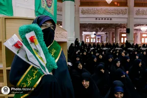 آیین خطبه&zwnj;خوانی خادمان حرم مطهر حضرت معصومه سلام الله علیها