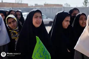حضور خدام حرم مطهر رضوی در مدرسه امام جواد علیه&zwnj;السلام
