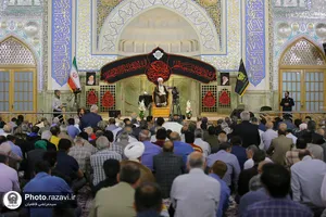 مراسم عزاداری شهادت امام عسکری در حرم مطهر رضوی