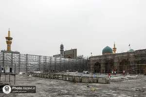 بازدید اعضای بنیاد حفظ و نشر آثار دفاع مقدس از پروژه های عمرانی حرم مطهر رضوی