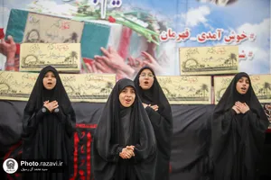 مراسم استقبال از ۱۲ شهید گمنام در مشهد