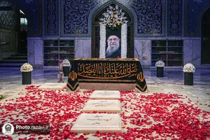 آماده سازی قبر مطهر رهبر شهید انقلاب