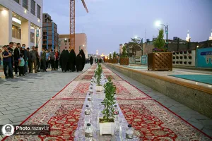 افطاری ماه مبارک رمضان در خیابان آیت الله واعظ طبسی