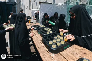 موکب بسیج آستان قدس رضوی در دهه اول محرم