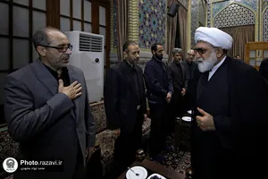 دیدار خانواده شهیدان امیرعبداللهیان و رحمتی با تولیت آستان قدس رضوی