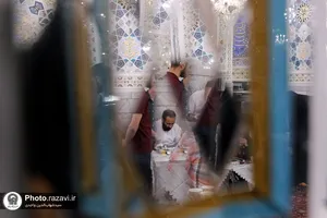 خوشنویسی احادیث رضوی در حرم امام رضا(علیه&zwnj;السلام)