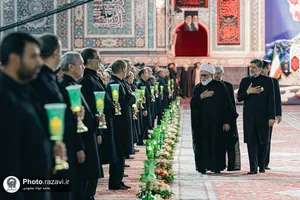 آئین خطبه&zwnj;خوانی شب عاشورا در حرم مطهر رضوی