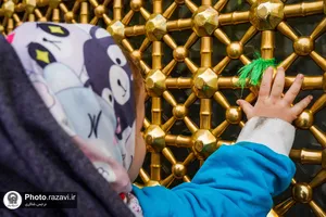 بارش باران بهاری در حرم مطهر رضوی