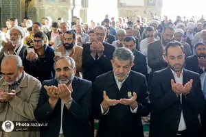 اقامه نماز عید سعید فطر در حرم مطهر رضوی - 1