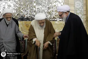 دیدار جمعی از علمای مشهد با شیخ ابراهیم زکزاکی و تولیت آستان قدس رضوی