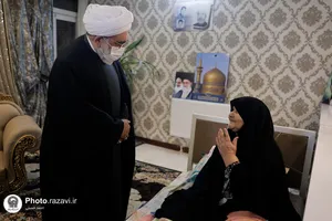 دیدار تولیت آستان قدس رضوی با خانواده شهیدان نظام دوست و آدینه