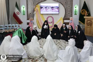 مراسم جشن تکلیف دختران عرب زبان در حرم مطهر رضوی