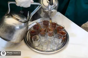 حضور جمعی از ذاکران اهل بیت در چایخانه حضرت رضا(علیه&zwnj;السلام)