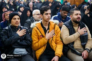 مراسم عزاداری زائرین غیر ایرانی به مناسبت شهادت امام کاظم علیه السلام