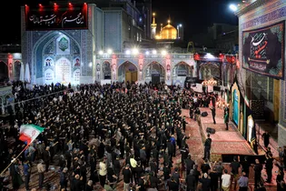 عزاداری سنتی شب سوم محرم در «حسینیه حرم»
