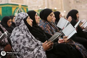 تشرف جمعی از زائرین غیر ایرانی به حرم مطهر رضوی