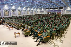 جشن پرسنل خدمات فرش در حرم مطهر رضوی