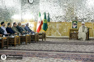 دیدار اساتید دانشگاه هنر تهران با تولیت آستان قدس رضوی