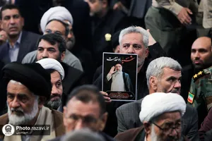 مراسم بزرگداشت آیت الله رئیسی در حرم مطهر رضوی