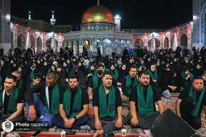عزاداری سنتی شب نهم محرم در &laquo;حسینیه حرم&raquo;
