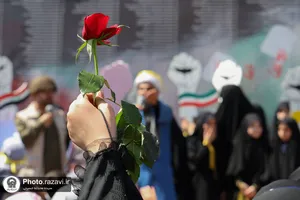 اجتماع دانش آموزان مشهدی در حمایت از کودکان غزه