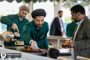 خدمت خادمیاران استان هرمزگان در حرم مطهر رضوی