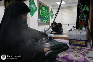دوخت لباس و عروسک در خیاط خانه حرم مطهر رضوی