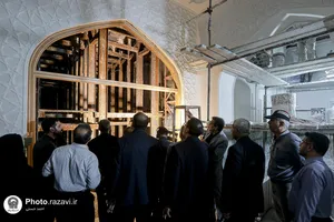 بازدید جمعی از نمایندگان مجلس شورای اسلامی از فعالیت&zwnj;های عمرانی حرم مطهر رضوی