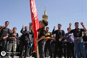 عزاداری تاسوعای حسینی در حرم مطهر رضوی