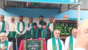 تجلی مهر رضوی در دبستان پسرانه شهرستان فریدونکنار