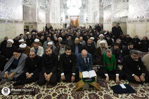 غبارروبی ضریح منور رضوی