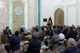 دیدار اعضای بنیاد ملی نخبگان خراسان رضوی با تولیت آستان قدس رضوی