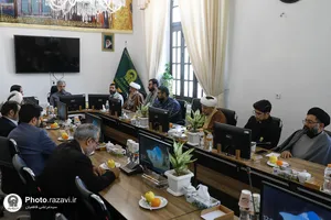 دیدار اعضای شورای پایگاه بسیج حرم با مدیر عالی حرم مطهر رضوی