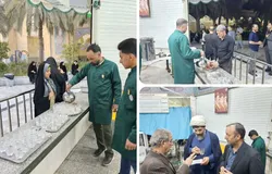 برگزاری مراسم سوگواری شهادت حضرت فاطمه زهرا (س) در حرم حضرت حسین بن موسی الکاظم (ع)