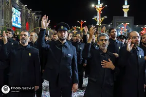 آیین خطبه&zwnj;خوانی شب عاشورای حسینی در حرم مطهر رضوی -1