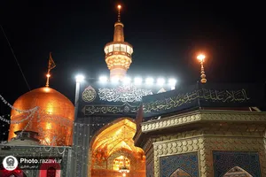 حال و هوای حرم مطهر رضوی در شب شهادت امام صادق علیه&zwnj;السلام