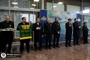 استقبال از زائرین در راه آهن