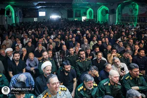 تشییع پیکر فرمانده قرارگاه عملیاتی سجاد سراوان در مشهد
