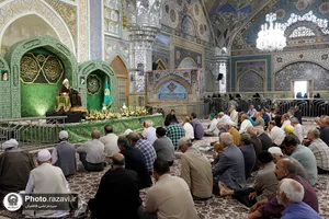 جشن میلاد پیامبر اکرم و امام صادق علیهما السلام در رواق امام خمینی حرم مطهر رضوی