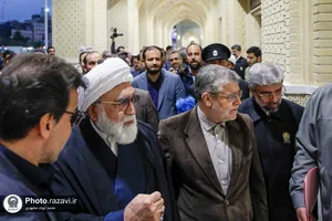 افتتاح پروژه ساماندهی نمای میدان قبله حرم مطهر رضوی-1