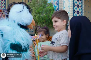 ایستگاه کبوترانه عید غدیر در حرم مطهر رضوی