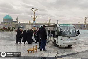 صحن پیامبر اعظم(ص) حرم مطهر رضوی