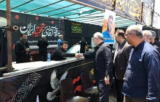 بازدید استاندار البرز از موکب‌های خادم‌یاری عزاداران رهبر شهید ایران +تصاویر
