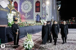 آیین خطبه&zwnj;خوانی شب عاشورای حسینی در حرم مطهر رضوی -2