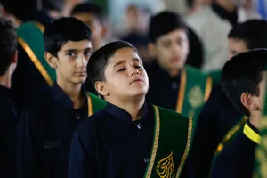 لاله&zwnj;گردانی خادم&zwnj;یاران فارس در سوگ امام رضا (ع) + تصاویر