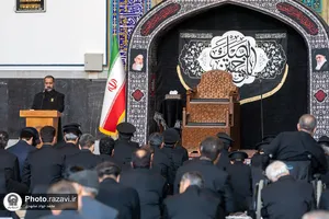 مراسم ترحیم مرحوم سید جواد حجازی در حرم مطهر رضوی