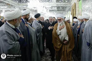 آیین اعطای احکام خدمه حرم مطهر رضوی