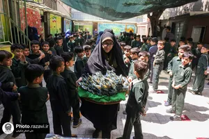 مراسم جشن میلاد امام رضا علیه&zwnj;السلام در مدارس مشهد